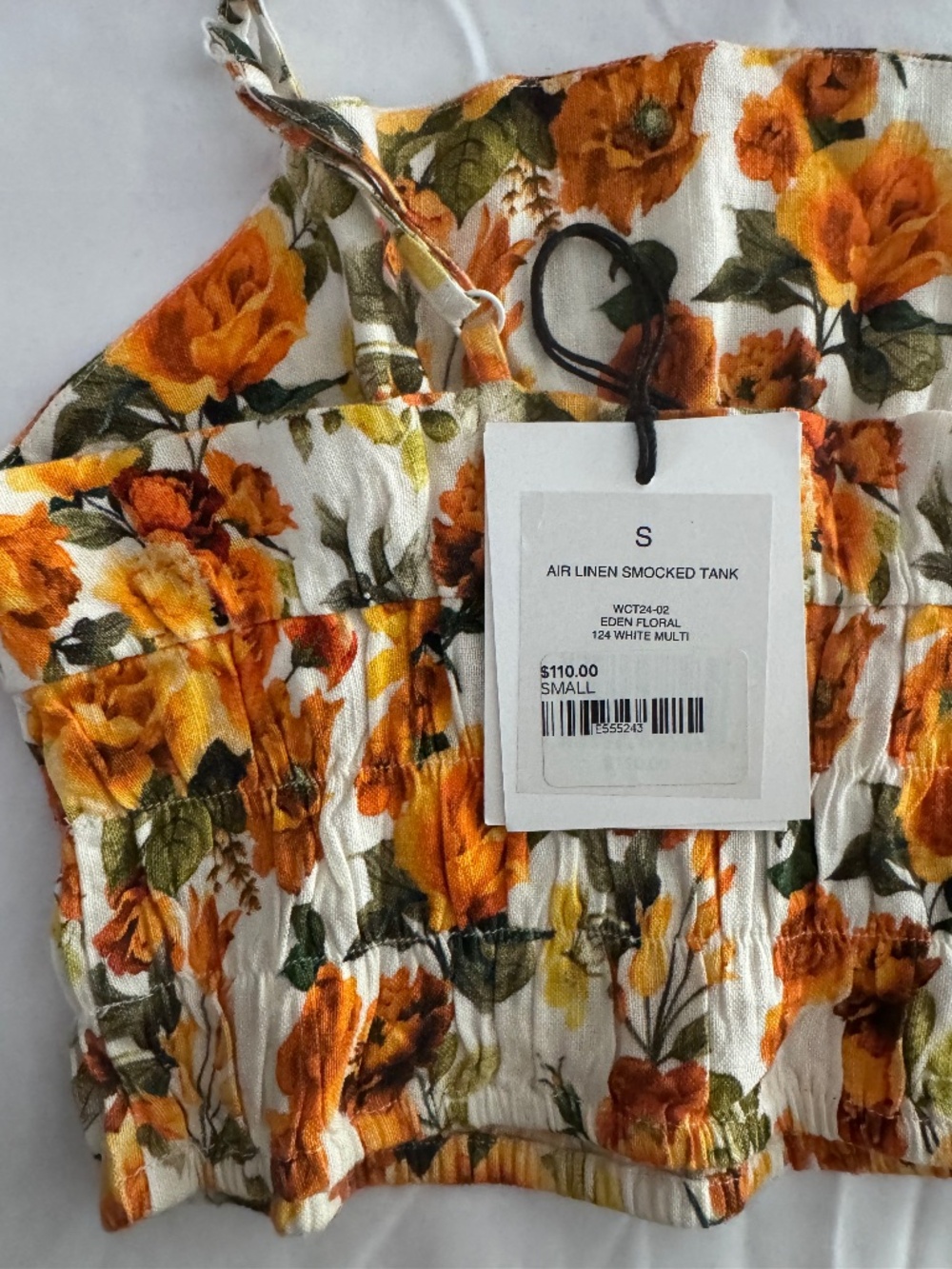 Top - White Multi Floral (Small)